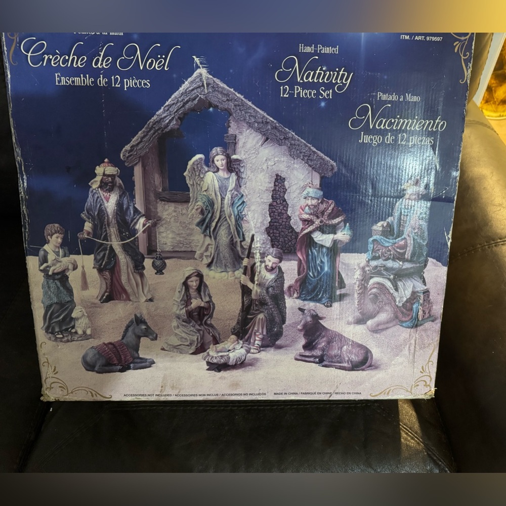 Kirklands Hand-Painted Nativity Set - Multicolor